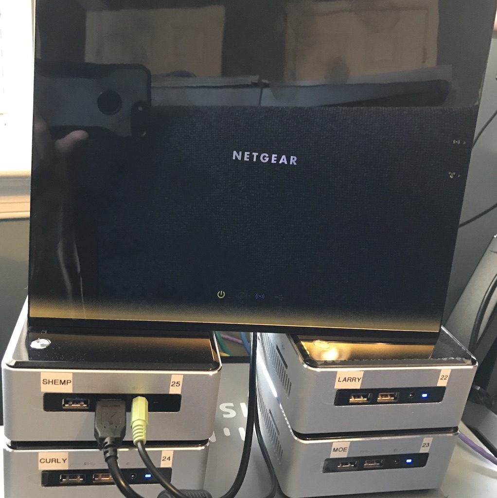 NUC Cluster Front View